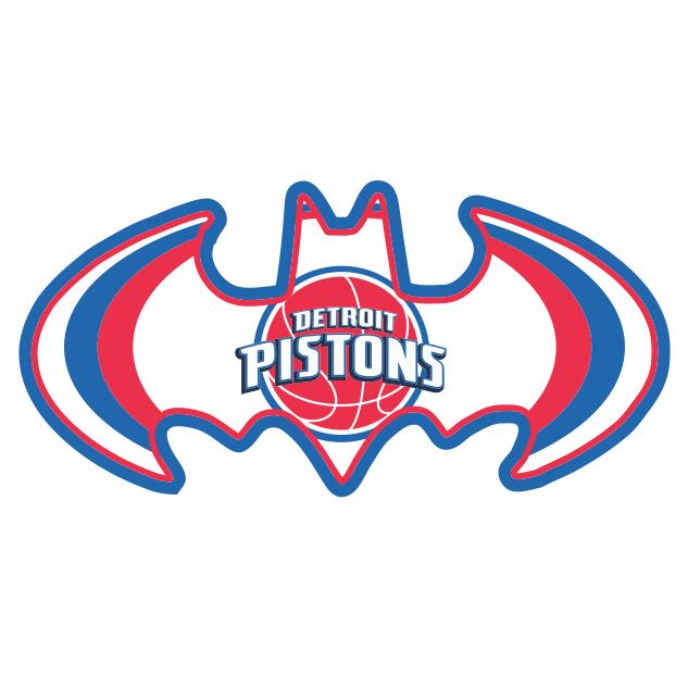 Detroit Pistons Batman Logo iron on transfers